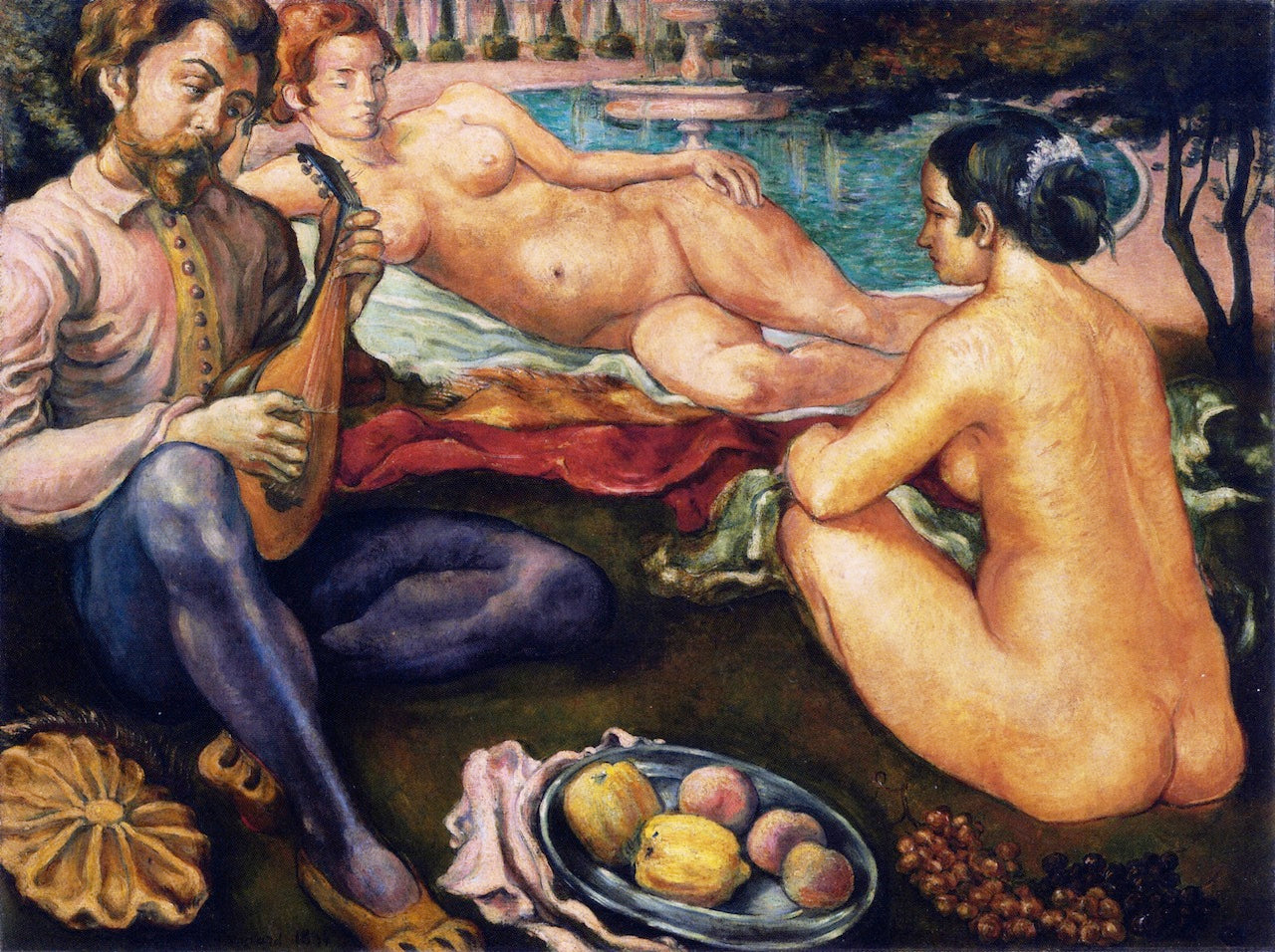 Court of Love by Emile Bernard,A3(16x12")Poster
