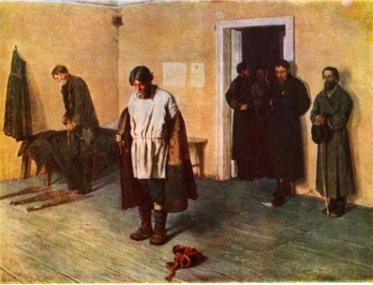 Before the Punishment by Sergei Korovin,A3(16x12")Poster