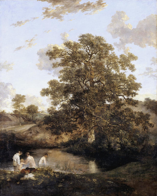 The Poringland Oak, vintage artwork by John Crome, 12x8" (A4) Poster
