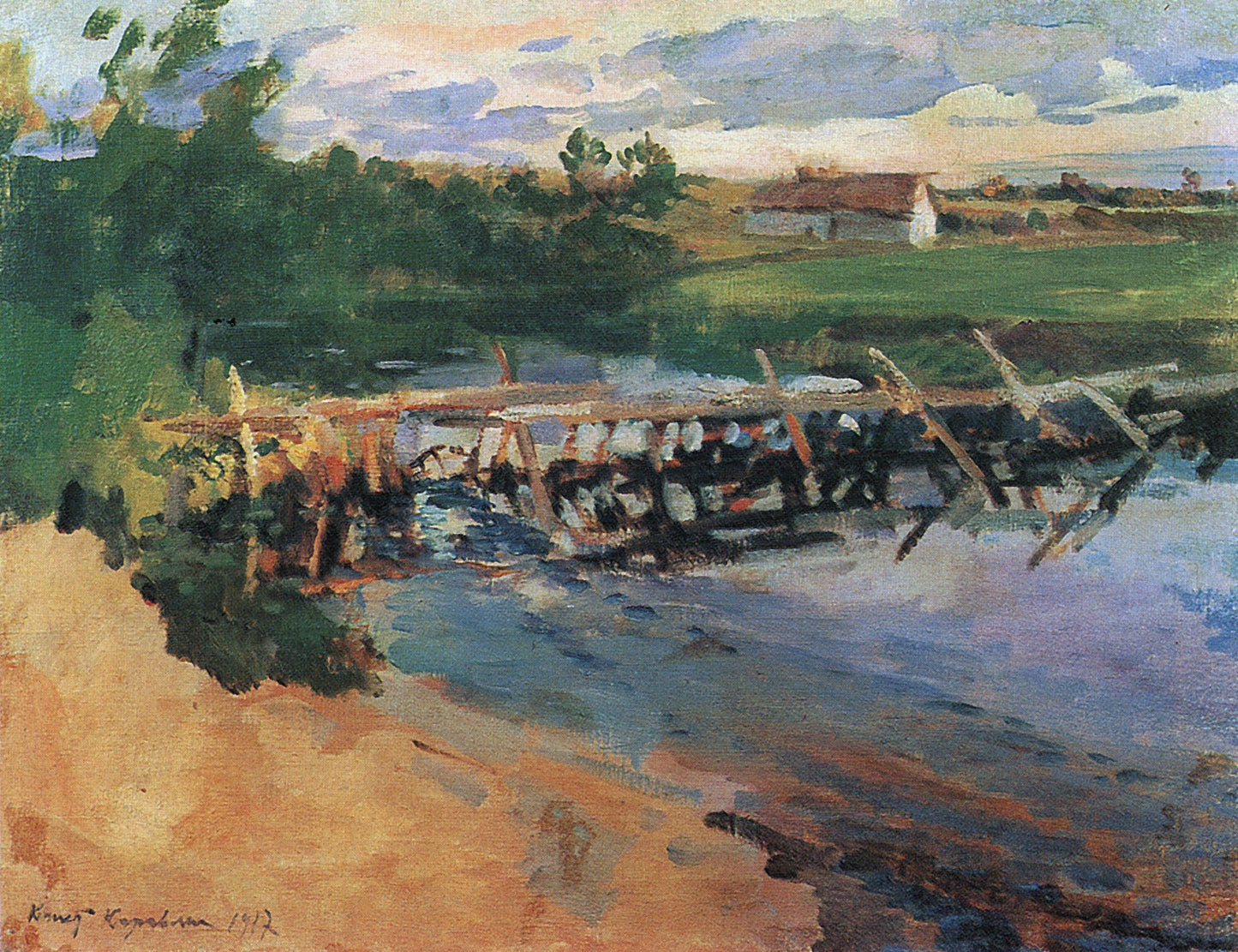 By the Whirlpool by Constantin Alexeevich Korovin,A3(16x12")Poster