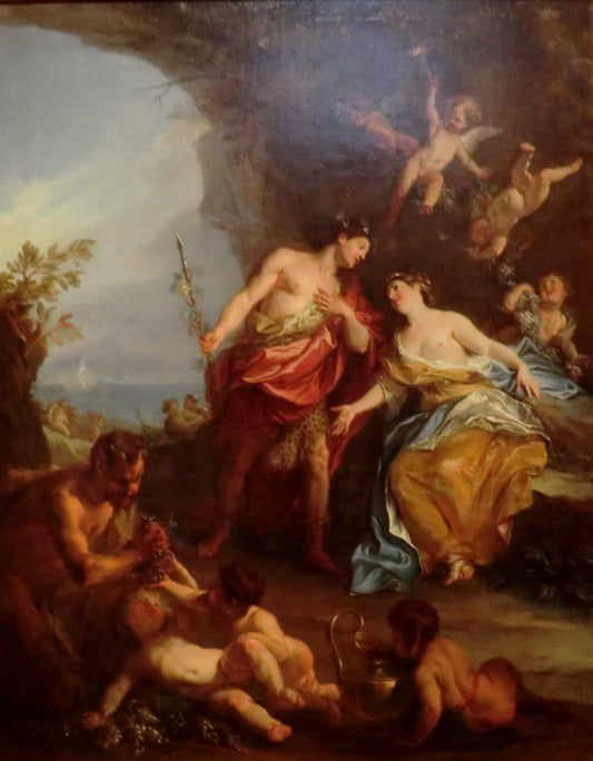 Ariane on the Island of Naxos, vintage artwork by Jean-François de Troy, 12x8" (A4) Poster