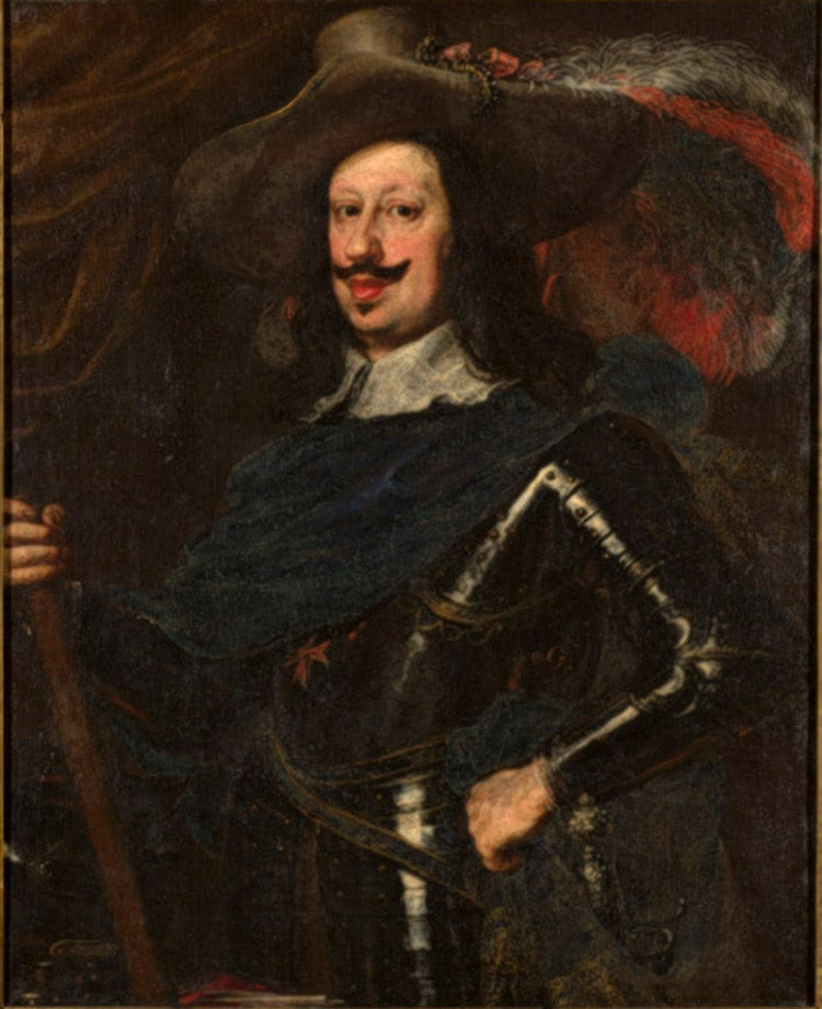 Ferdinando II de' Medici, Grand Duke of Tuscany, vintage artwork by Justus Sustermans, 12x8" (A4) Poster