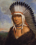 Petelesharro (Generous Chief), vintage artwork by Charles Bird King, 12x8" (A4) Poster