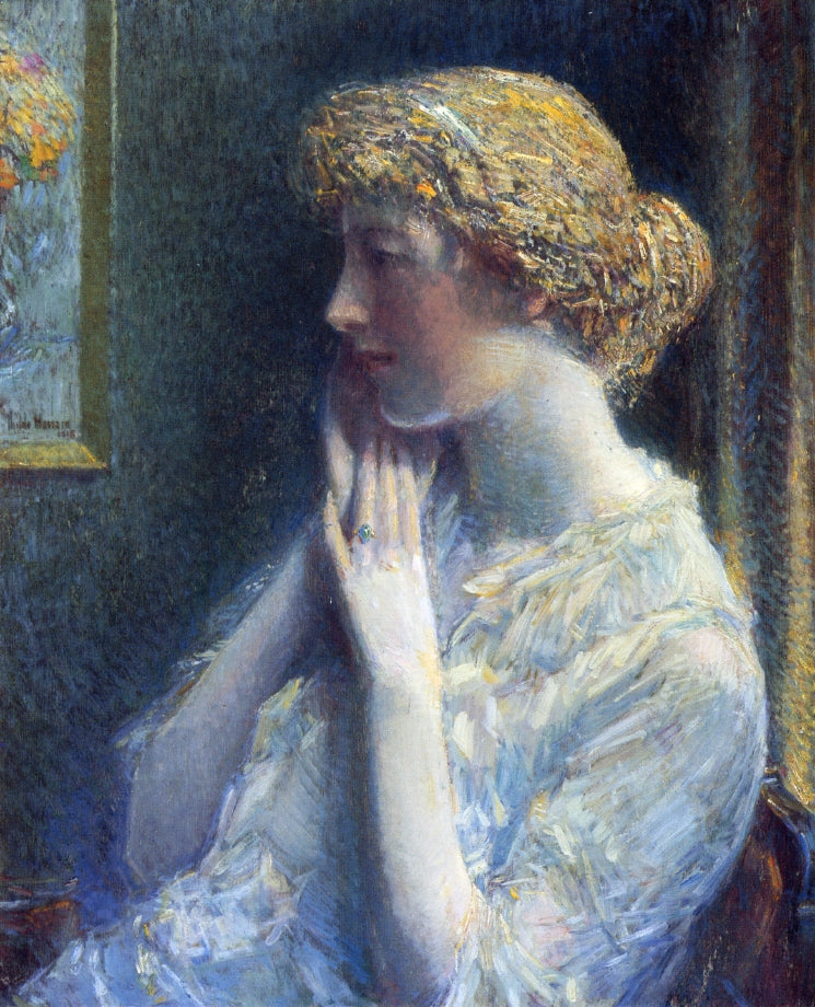 The Ash Blond by Childe Hassam,A3(16x12")Poster