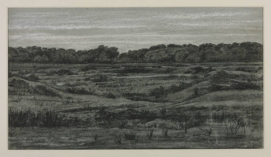 Landscape Study, vintage artwork by Henry Wallis, 12x8" (A4) Poster
