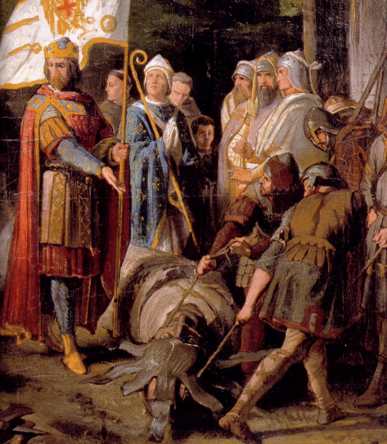 Overthrow of the Irminsul 772 (Detail), vintage artwork by Alfred Rethel, A3 (16x12") Poster Print