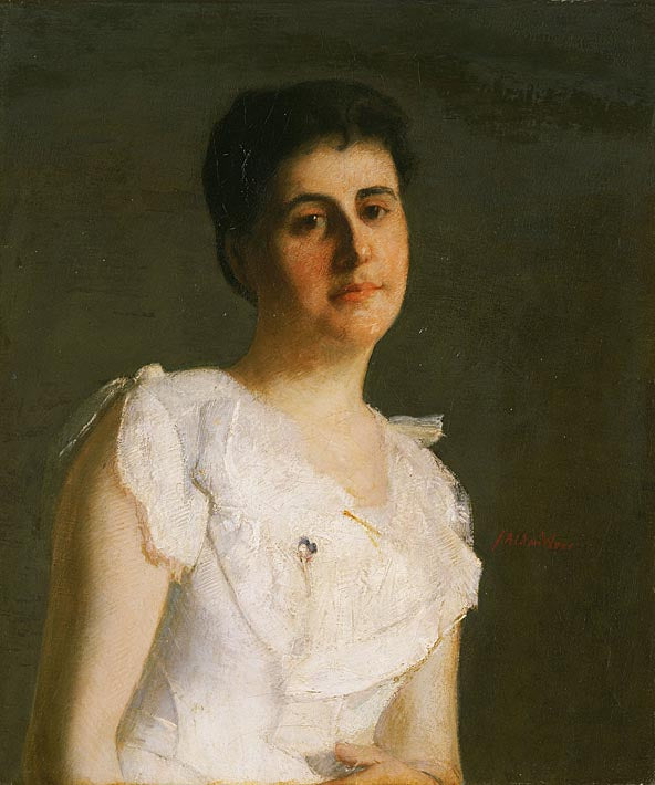Miss Edith Potter by Julian Alden Weir,A3(16x12")Poster