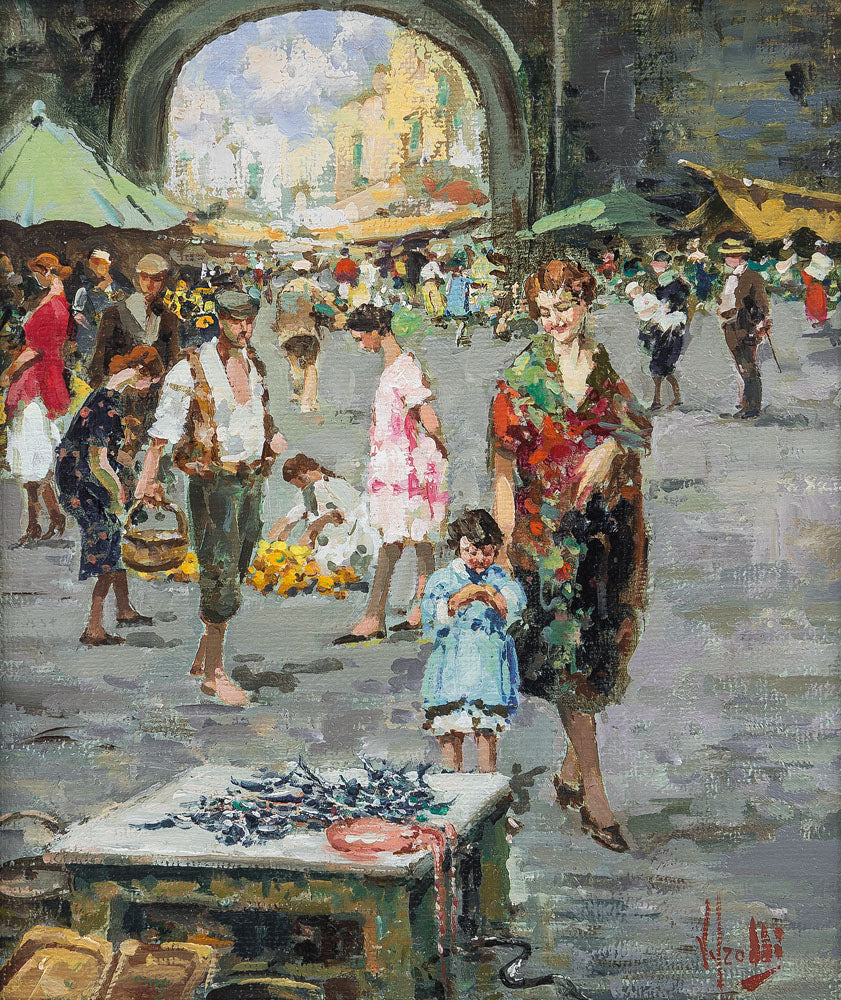 Neapolitan Market by Vincenzo Irolli,A3(16x12")Poster