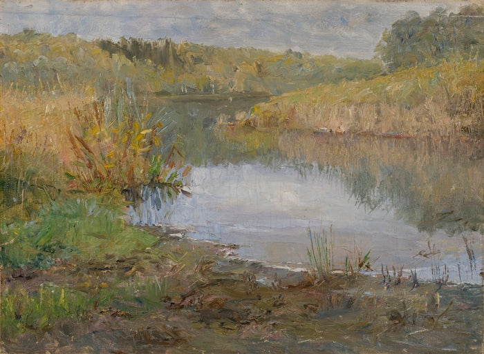 A River in France. Study by Ida von Schulzenheim,A3(16x12