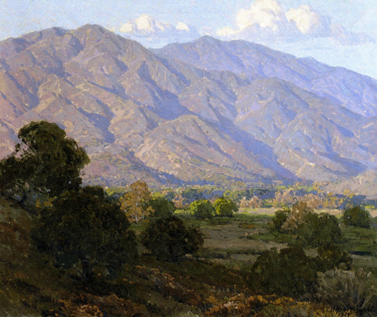 Hills of the Southland, vintage artwork by Edgar Alwyn Payne, 12x8" (A4) Poster