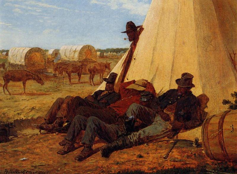 The Bright Side, vintage artwork by Winslow Homer, 12x8" (A4) Poster