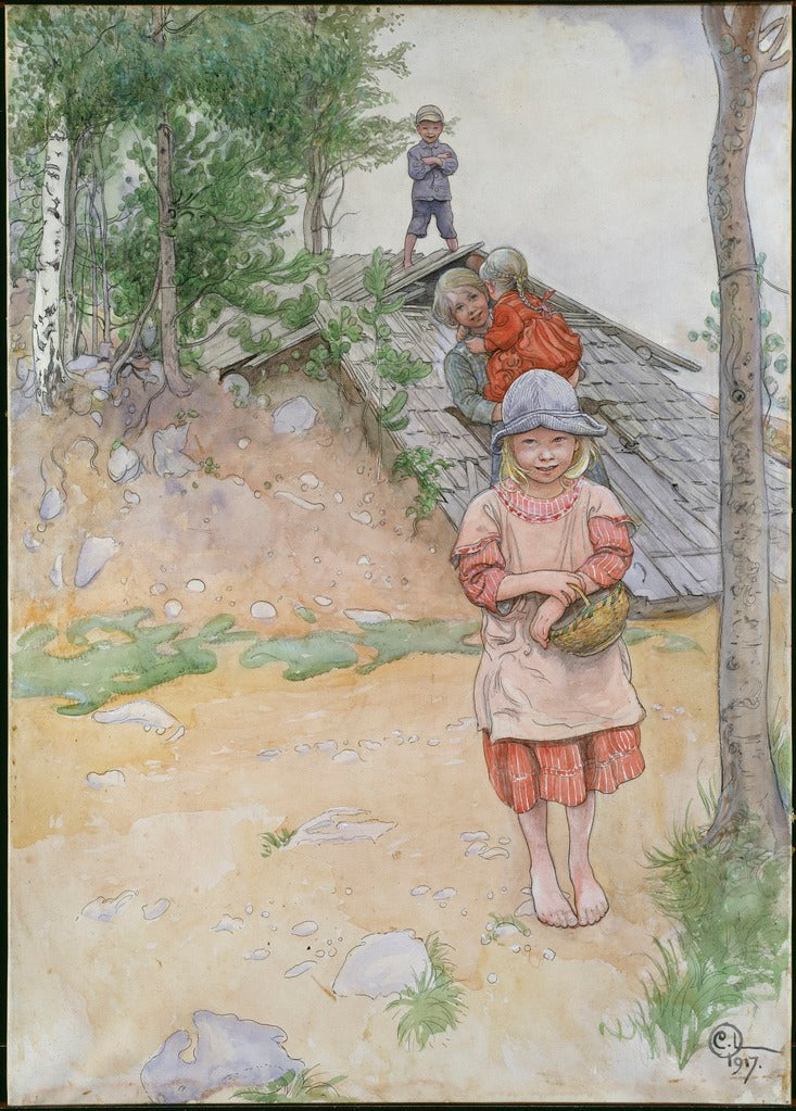 By the Cellar by Carl Larsson,A3(16x12")Poster