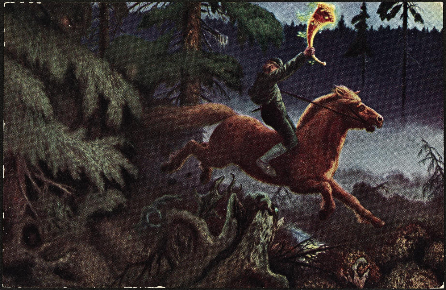 Gold Horn by Theodor Severin Kittelsen,A3(16x12")Poster