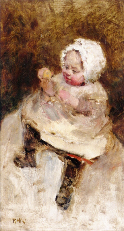 A Baby , vintage artwork by Robert McGregor, 12x8" (A4) Poster