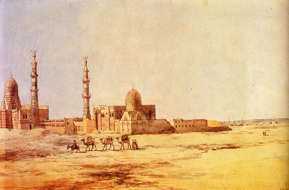 Tombs of the Khalifs, Cairo, vintage artwork by Richard Dadd, A3 (16x12") Poster Print