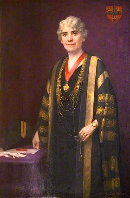 Councillor Catherine Buchanan Alderton, JP, vintage artwork by Frank Robinson Daniell, 12x8" (A4) Poster