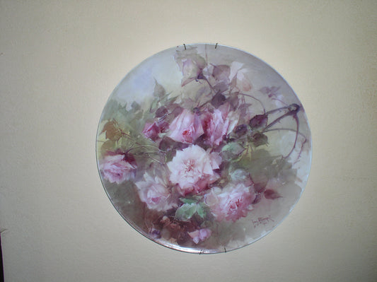 Roses, Pink, vintage artwork by Franz Bischoff, 12x8" (A4) Poster