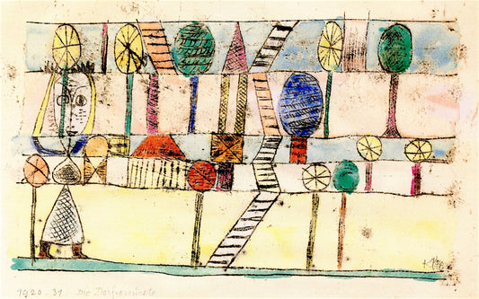The Crazy Village by Paul Klee,16x12(A3) Poster