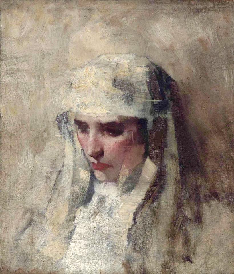 Study for ‘Madonna and Child, vintage artwork by Sir James Jebusa Shannon, 12x8" (A4) Poster