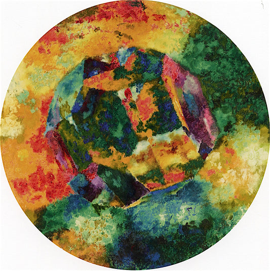 Glass Polyhedron, vintage artwork by Augusto Giacometti, 12x8" (A4) Poster