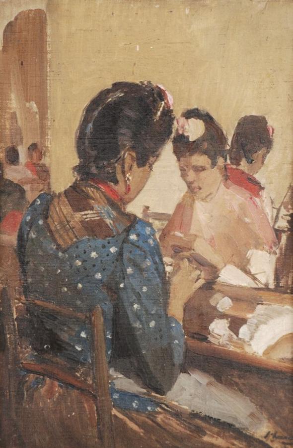 Cigarette Makers in Seville by Sir John Lavery, R.A.,A3(16x12")Poster