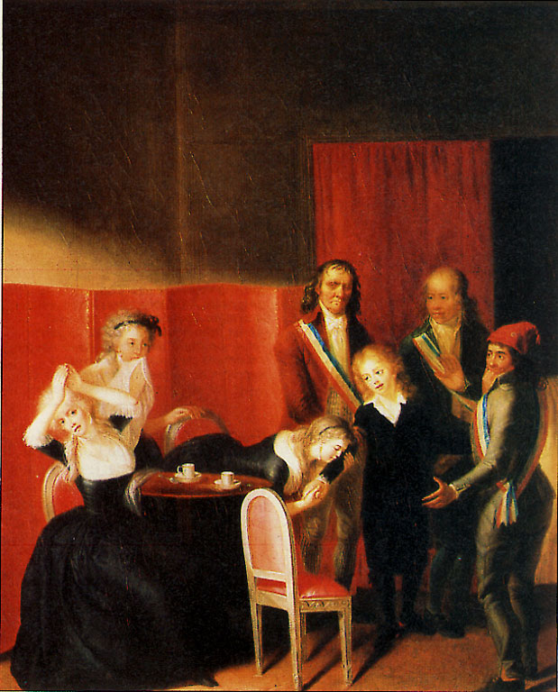 The Dauphin Taken from His Family, 3rd July 1793, vintage artwork by Jean-Jacques Hauer, 12x8" (A4) Poster