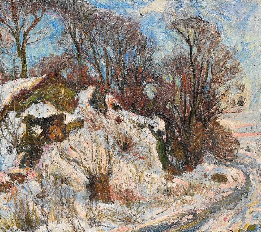 Winter Landscape 1913 by Thorolf Holmboe,A3(16x12")Poster