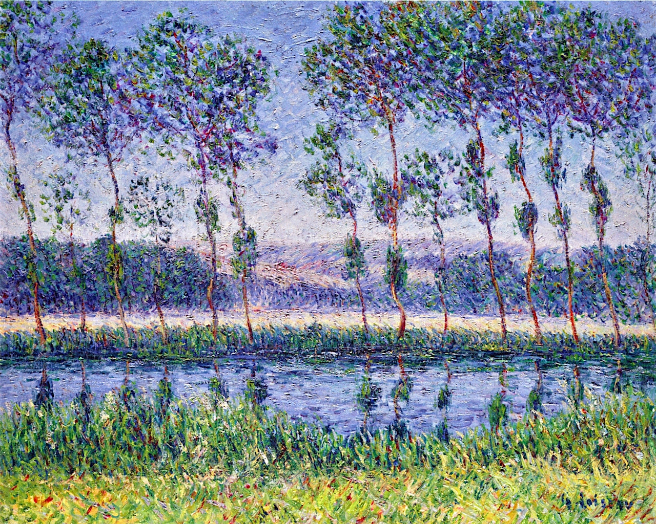 Banks of the Eure in Summer by Gustave Loiseau,A3(16x12")Poster