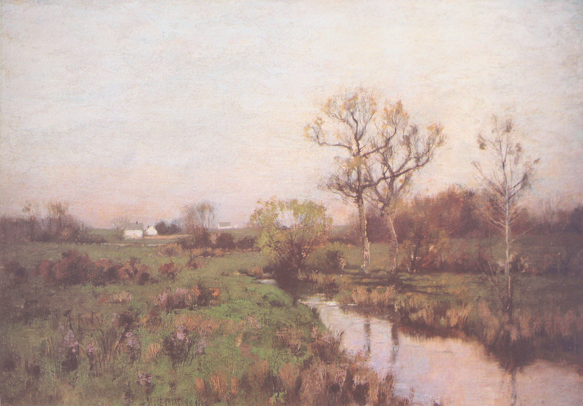 Farmland and Creek by Bruce Crane,A3(16x12")Poster