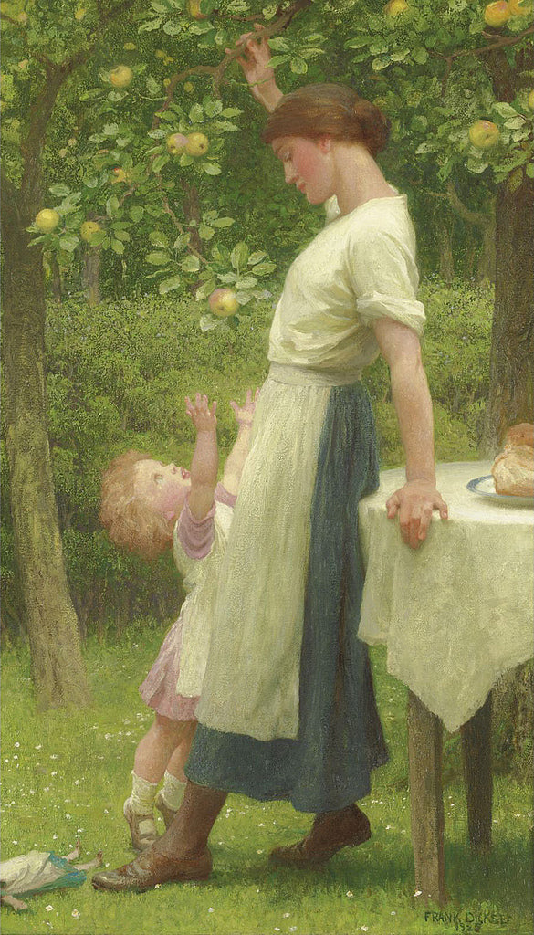 The Daughters of Eve, vintage artwork by Sir Francis Bernard (Frank) Dicksee, 12x8" (A4) Poster