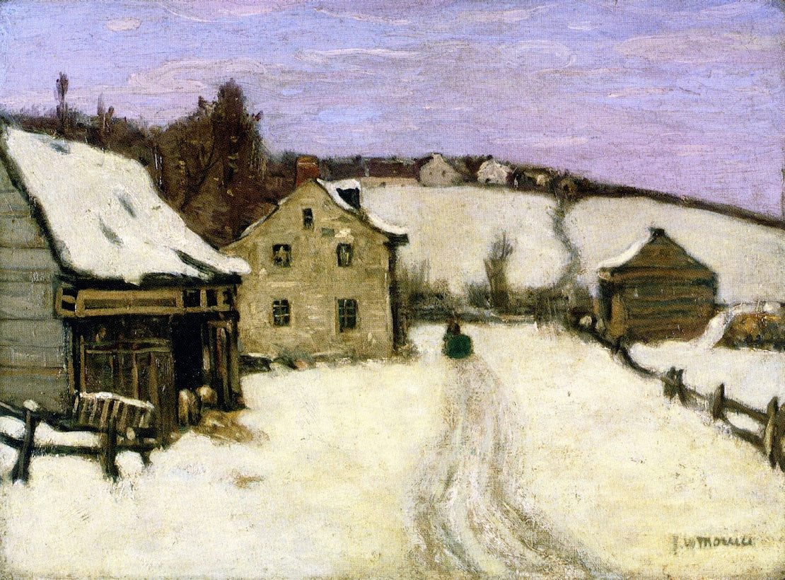 Sainate-Anne-de-Beaupre, vintage artwork by James Wilson Morrice, 12x8" (A4) Poster