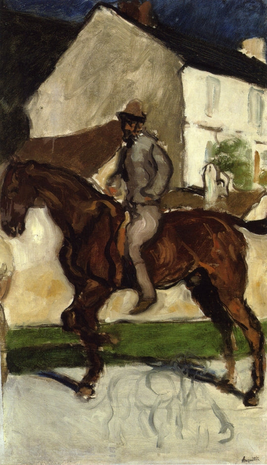 Equestrian Self Portrait by Louis emile Anquetin,A3(16x12")Poster