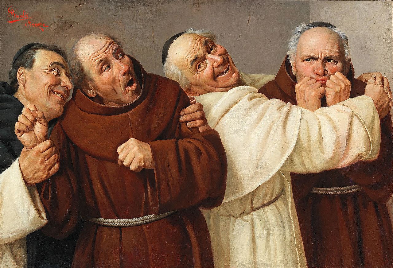 Four Monks by Claudio Rinaldi,A3(16x12")Poster