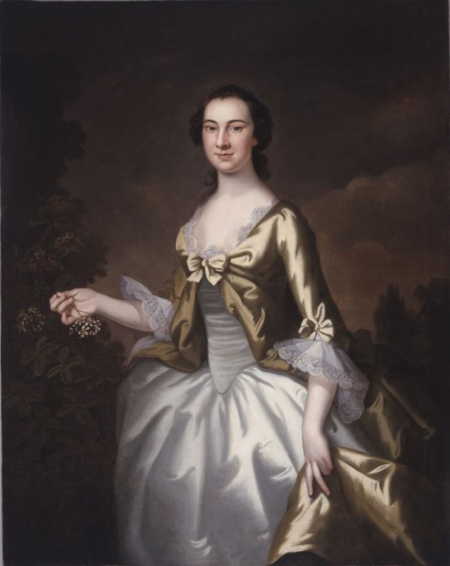 Elizabeth North Plumstead (later Mrs. William Elliot), vintage artwork by John Wollaston, 12x8" (A4) Poster