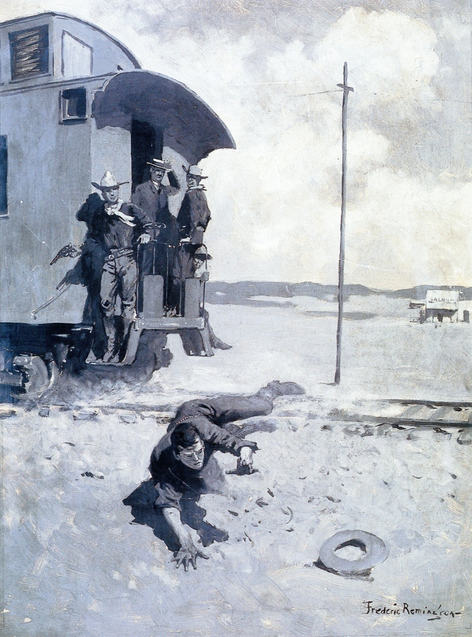 Have Your Bottle, Then by Frederic Remington,A3(16x12")Poster