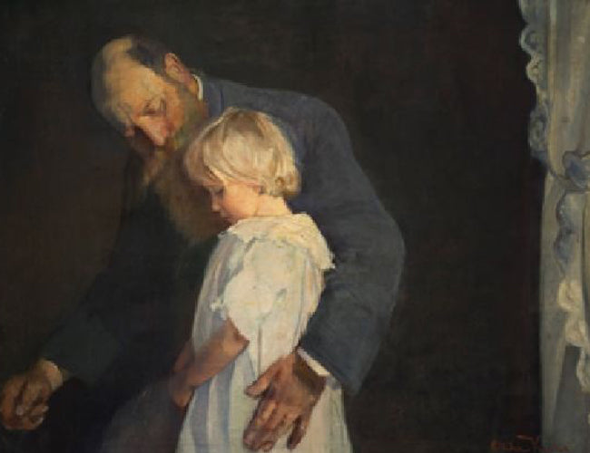 Poor little one by Oda Krohg,A3(16x12")Poster