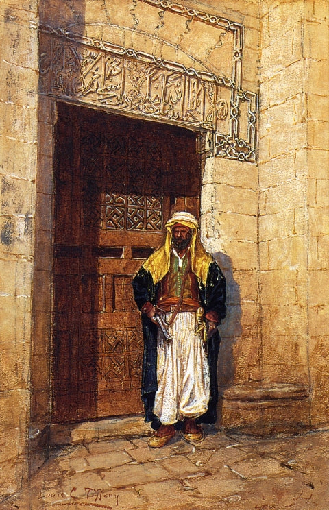 Arabian Subject, vintage artwork by Louis Comfort Tiffany, 12x8" (A4) Poster