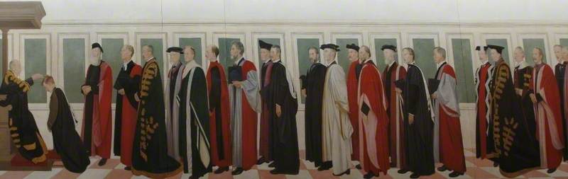 Ceremony, vintage artwork by Sir William Rothenstein, 12x8" (A4) Poster