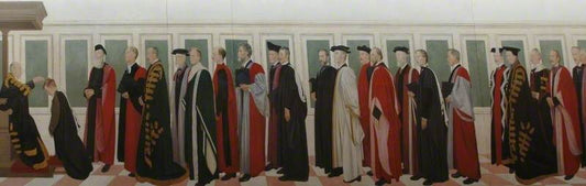 Ceremony, vintage artwork by Sir William Rothenstein, 12x8" (A4) Poster