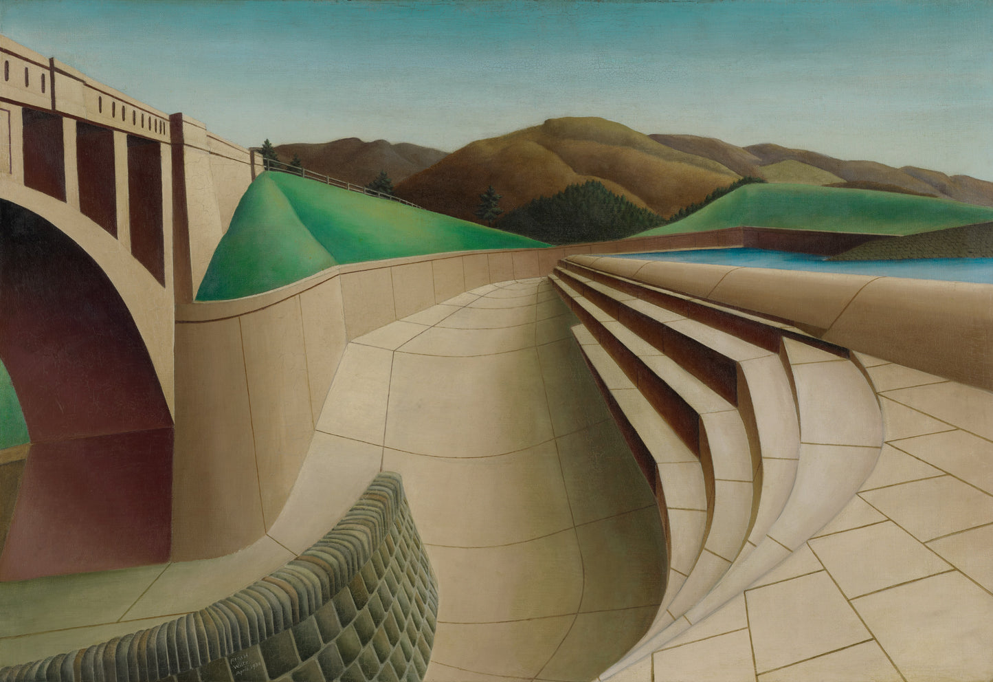 American Landscape by Arnold Wiltz,16x12(A3) Poster