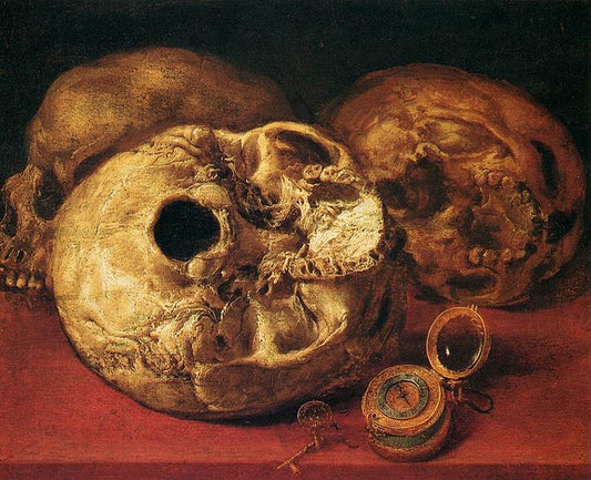 Allegory (Vanitas), vintage artwork by Antonio de Pereda, 12x8" (A4) Poster