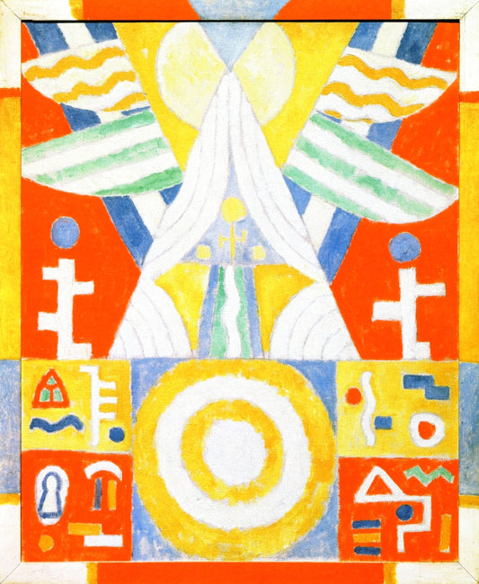 angement - Heiroglyphics (Painting No. 2) by Marsden Hartley,16x12(A3) Poster