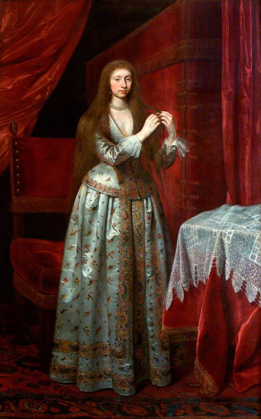 Lady Anne Montagu, Wife of Edward Montagu, 2nd Duke of Manchester, vintage artwork by Daniël Mijtens, 12x8" (A4) Poster