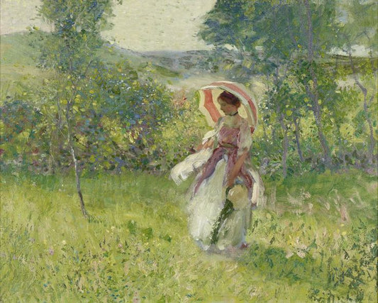 The Parasol, vintage artwork by Richard Edward Miller, 12x8" (A4) Poster