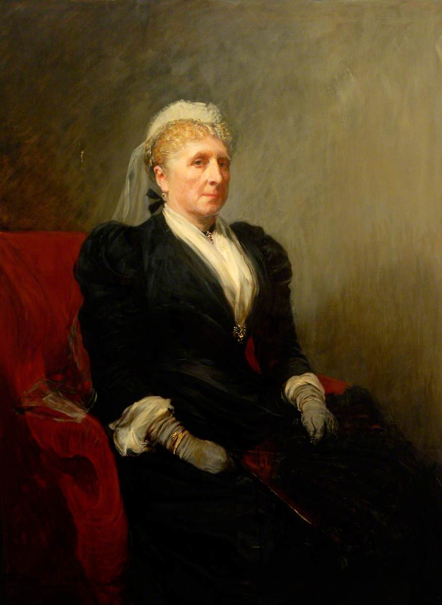 Mrs Richardson, vintage artwork by John Seymour Lucas, 12x8" (A4) Poster