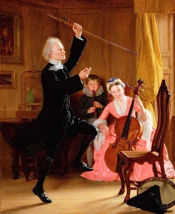 The Power of Music, vintage artwork by Thomas Sword Good, 12x8" (A4) Poster