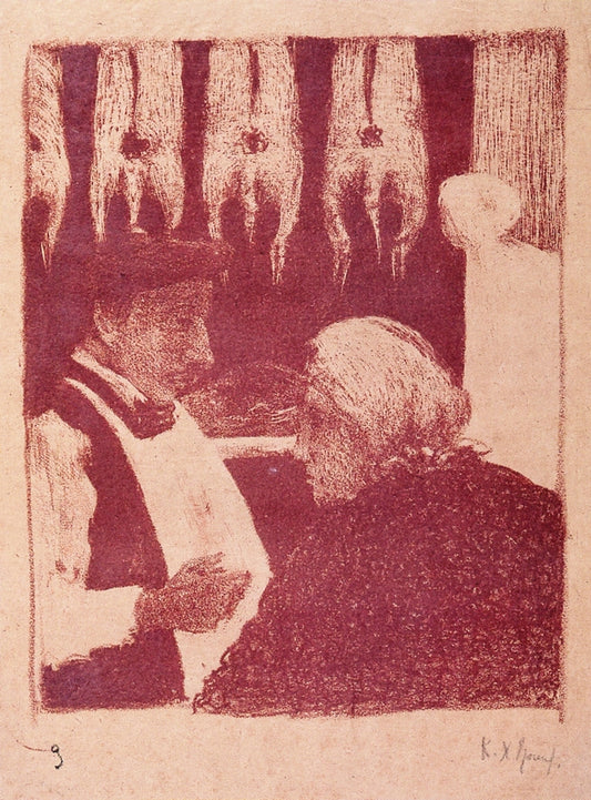 At the Butchers by Ker Xavier Roussel,A3(16x12")Poster