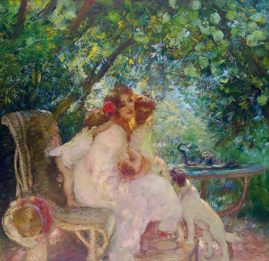 The Joy of Motherhood by Gaston La Touche,A3(16x12")Poster