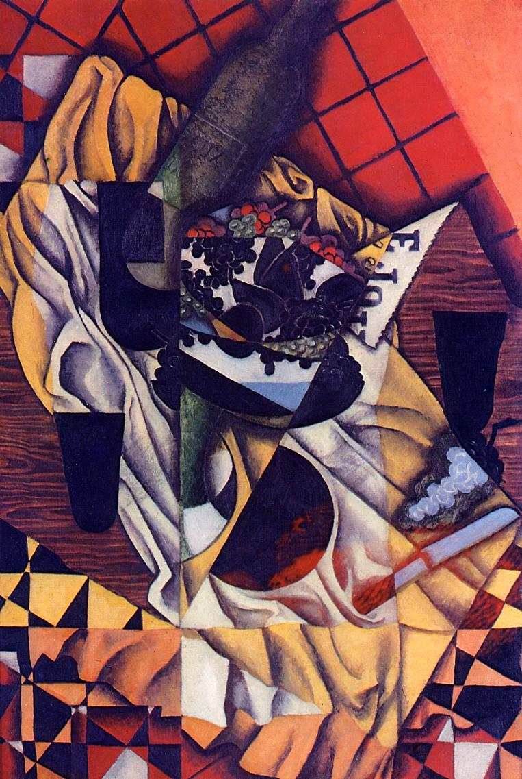 The Bunch of Grapes by Juan Gris,16x12(A3) Poster