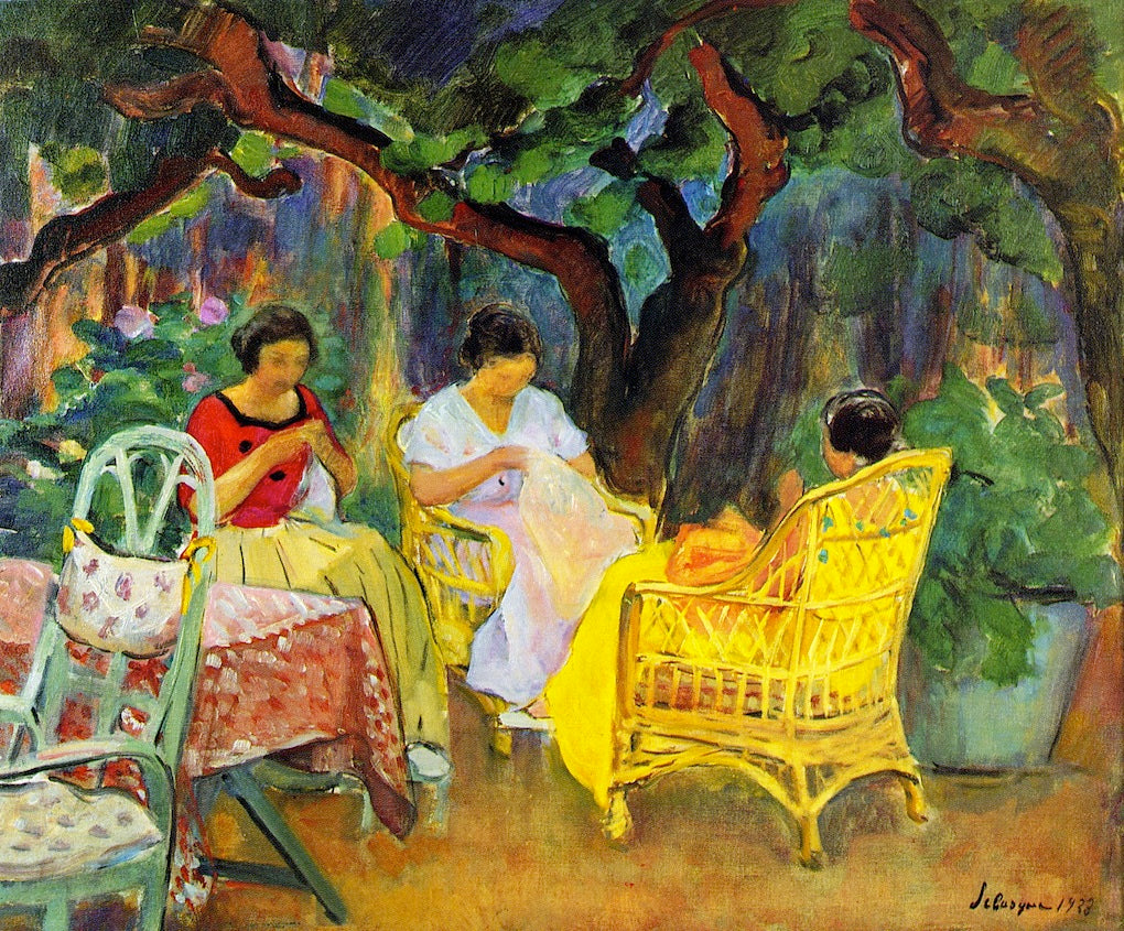 Afternoon in the Garden by Henri Lebasque,A3(16x12")Poster